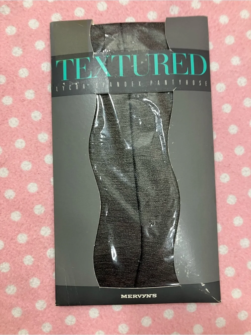 Textured Black Hosiery - Sheer Pantyhose